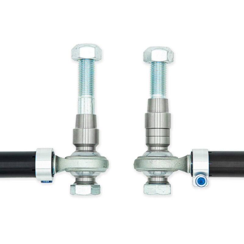 Mitsubishi Evolution Toe Arms - Rear - SPL Parts - Rear Toe Arms + Eccentric Lockouts - Black Anodized - `08-`15